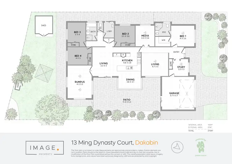 Floorplan of Homely house listing, 13 Ming Dynasty Court, Dakabin QLD 4503