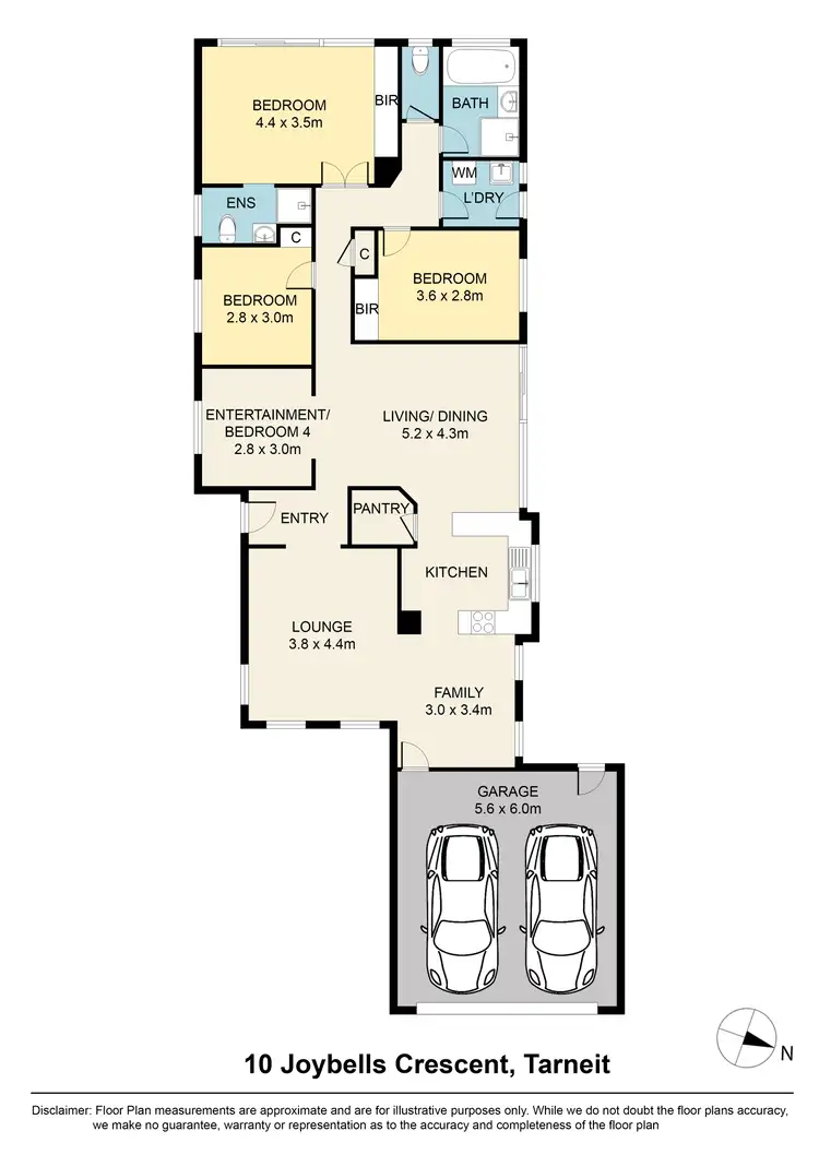 Floorplan of Homely house listing, 10 Joybells Crescent, Tarneit VIC 3029