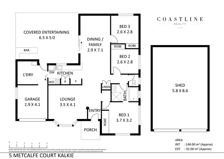 Floorplan of Homely house listing, 5 Metcalfe Court, Kalkie QLD 4670