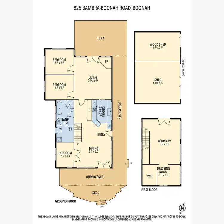 Floorplan of Homely rural property listing, 825 Bambra-Boonah Road, Boonah VIC 3235