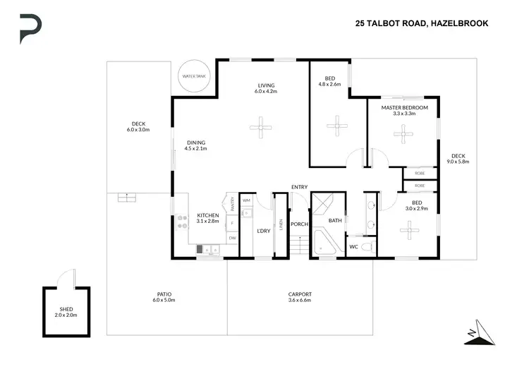 Floorplan of Homely house listing, 25 Talbot Road, Hazelbrook NSW 2779