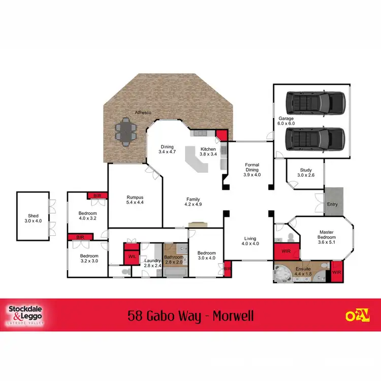 Floorplan of Homely house listing, 58 Gabo Way, Morwell VIC 3840