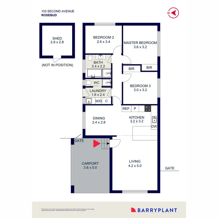 Floorplan of Homely house listing, 103 Second Avenue, Rosebud VIC 3939