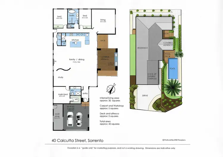 Floorplan of Homely house listing, 40 Calcutta Street, Sorrento VIC 3943