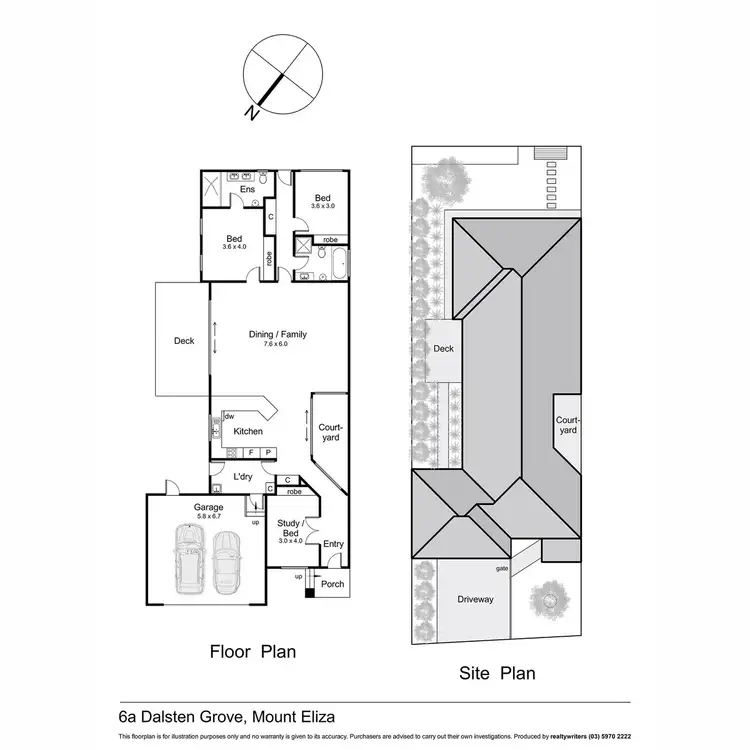 Floorplan of Homely house listing, 6a Dalsten Grove, Mount Eliza VIC 3930