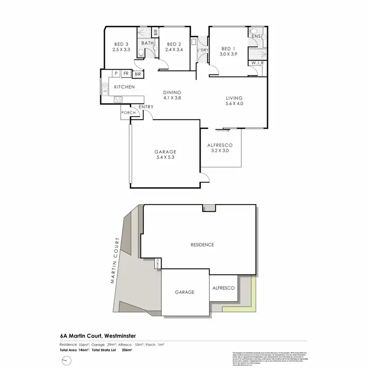 Floorplan of Homely villa listing, 6A Martin Court, Westminster WA 6061