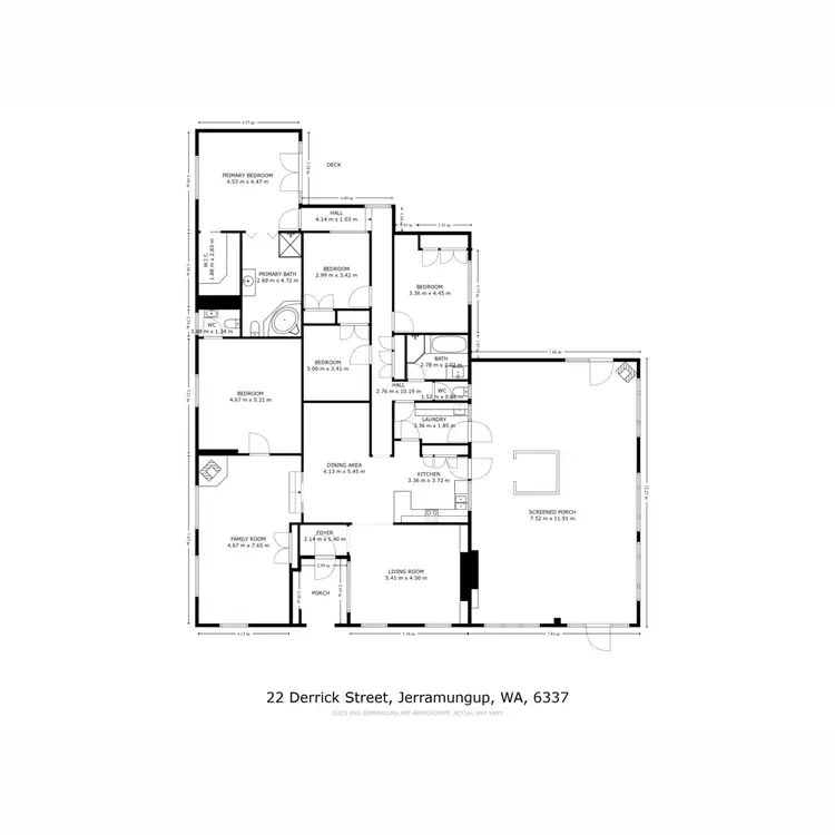 Floorplan of Homely house listing, 22 Derrick Street, Jerramungup WA 6337