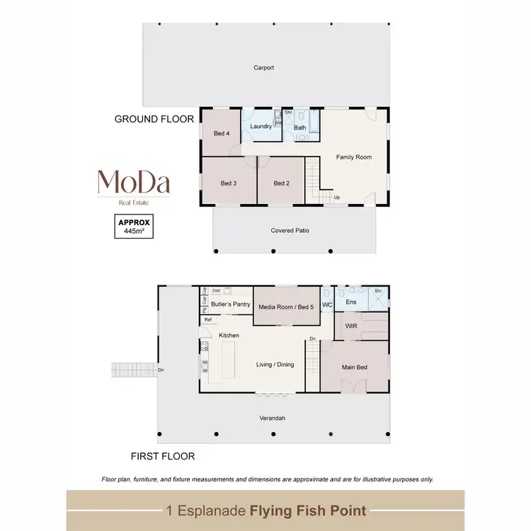 Floorplan of Homely house listing, 1 Esplanade, Flying Fish Point QLD 4860