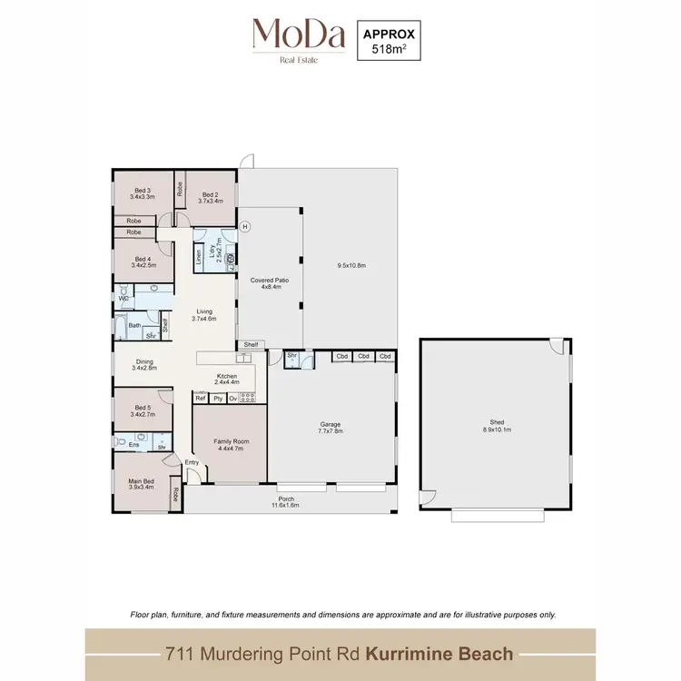 Floorplan of Homely house listing, 711 Murdering Point Road, Kurrimine Beach QLD 4871