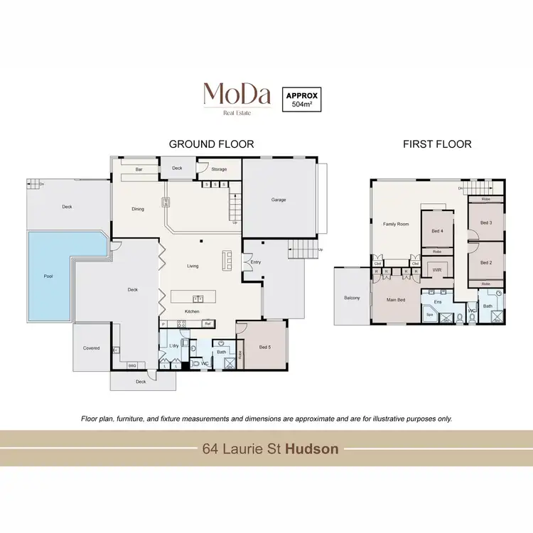 Floorplan of Homely house listing, 64 Laurie Street, Hudson QLD 4860