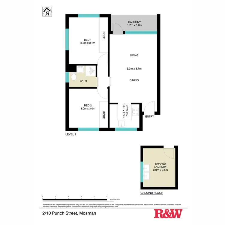 Floorplan of Homely apartment listing, 2/10 Punch Street, Mosman NSW 2088