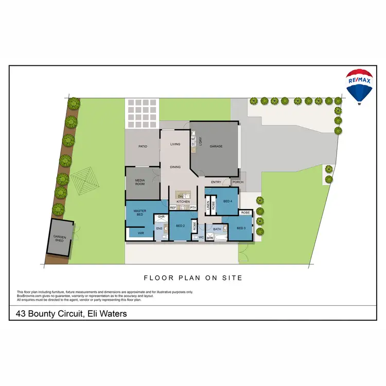 Floorplan of Homely house listing, 43 Bounty Circuit, Eli Waters QLD 4655