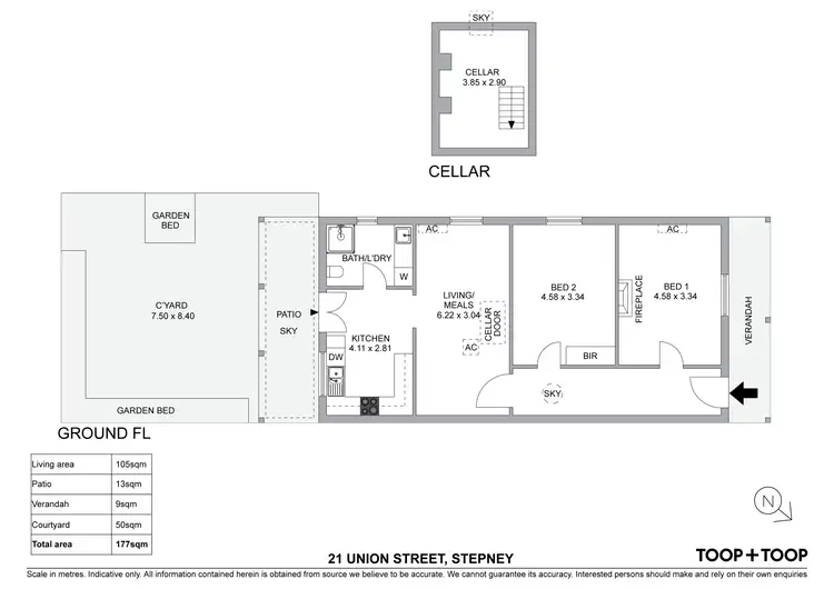 Floorplan of Homely house listing, 21 Union Street, Stepney SA 5069
