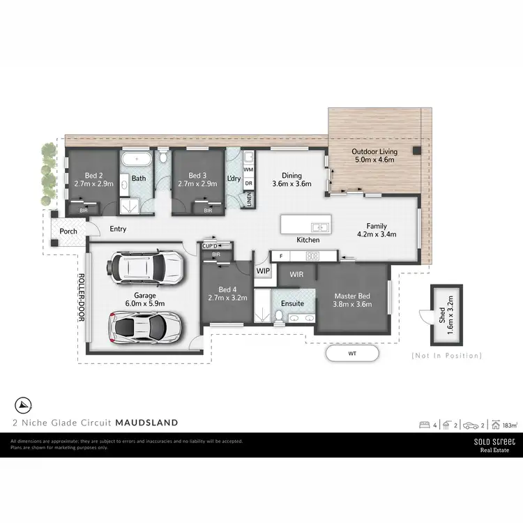 Floorplan of Homely house listing, 2 Niche Glade Circuit, Maudsland QLD 4210
