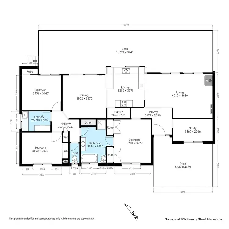Floorplan of Homely house listing, 30 B Beverley Street, Merimbula NSW 2548