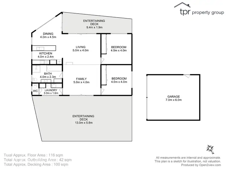 Floorplan of Homely house listing, 4 Fritton Drive, Dover TAS 7117