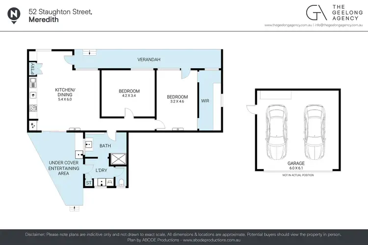 Floorplan of Homely house listing, 52 Staughton Street, Meredith VIC 3333