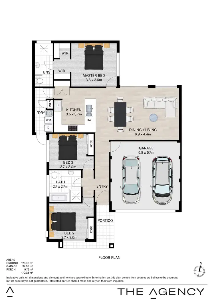 Floorplan of Homely house listing, 5 Wanderer Way, Brabham WA 6055