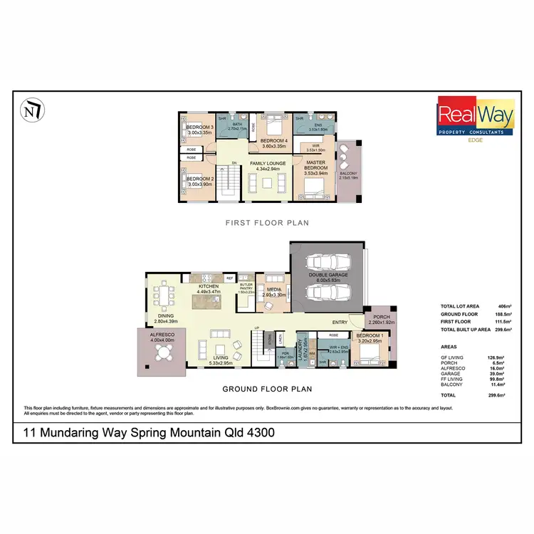 Floorplan of Homely house listing, 11 Mundaring Way, Spring Mountain QLD 4300