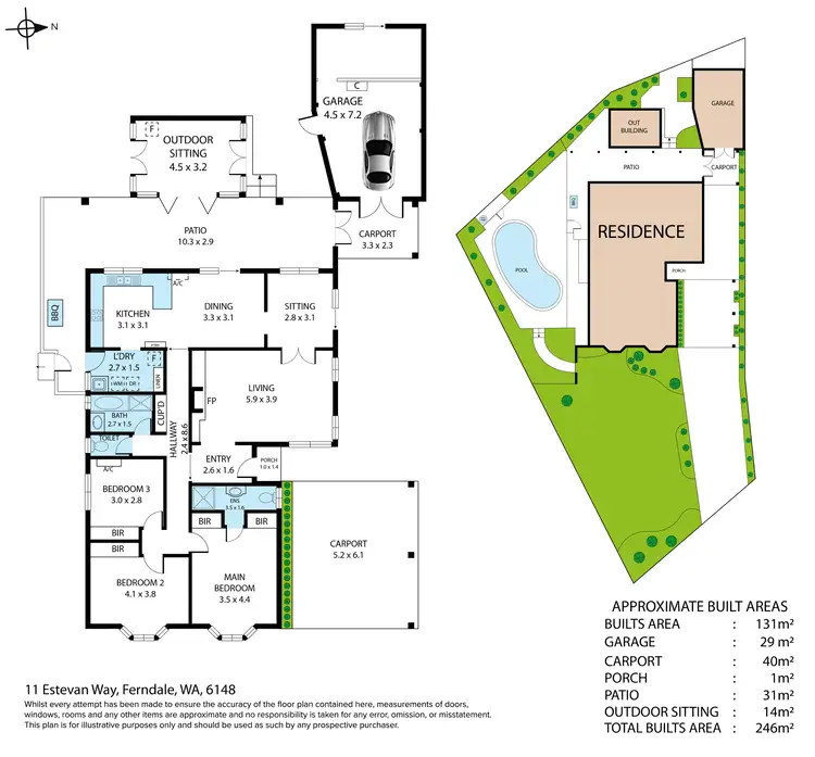 Floorplan of Homely house listing, 11 Estevan Way, Ferndale WA 6148