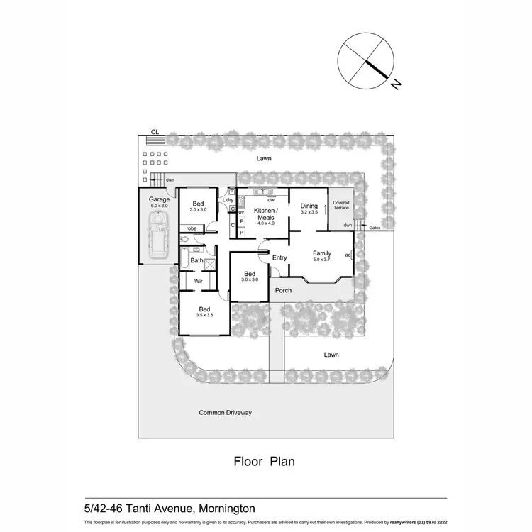 Floorplan of Homely unit listing, 5/42-46 Tanti Avenue, Mornington VIC 3931