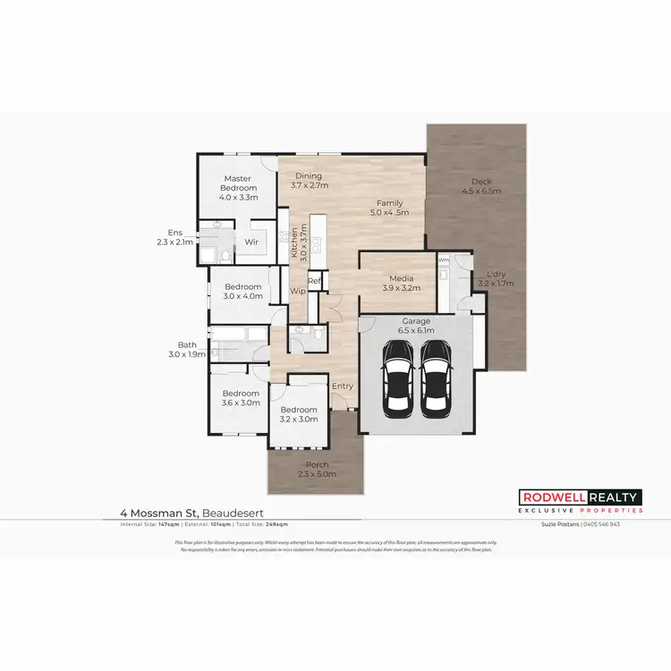 Floorplan of Homely house listing, 4 Mossman Street, Beaudesert QLD 4285