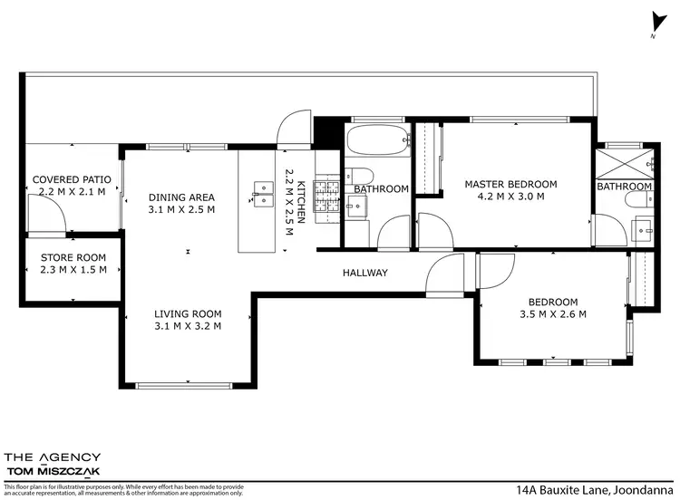 Floorplan of Homely apartment listing, 14A Bauxite Lane, Joondanna WA 6060