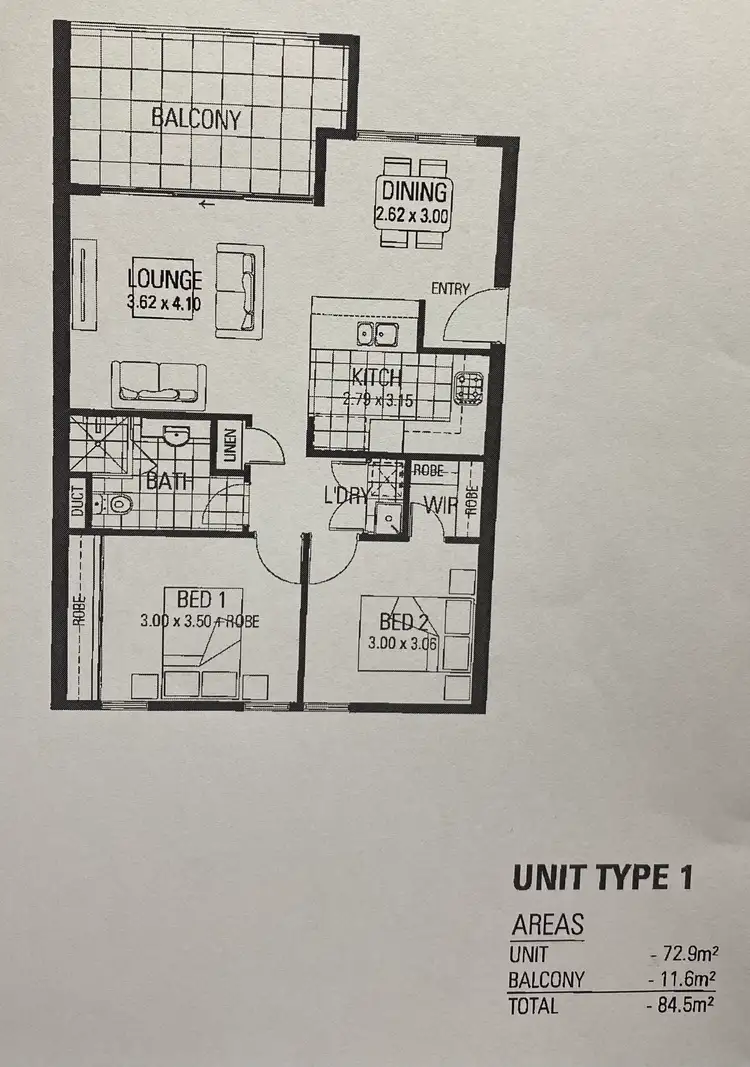 Floorplan of Homely apartment listing, 19/7 Streatham Street, Beckenham WA 6107