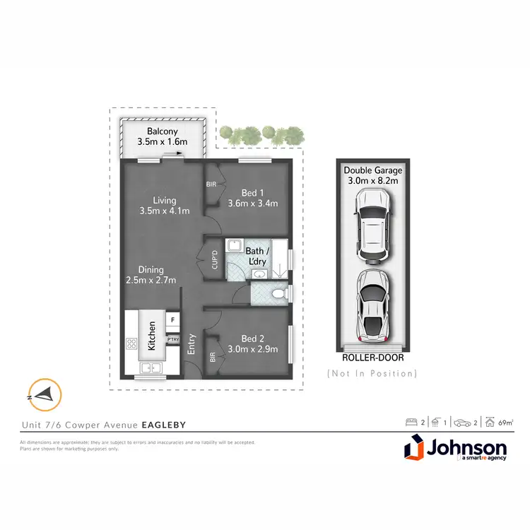 Floorplan of Homely unit listing, 7/6 Cowper Avenue, Eagleby QLD 4207