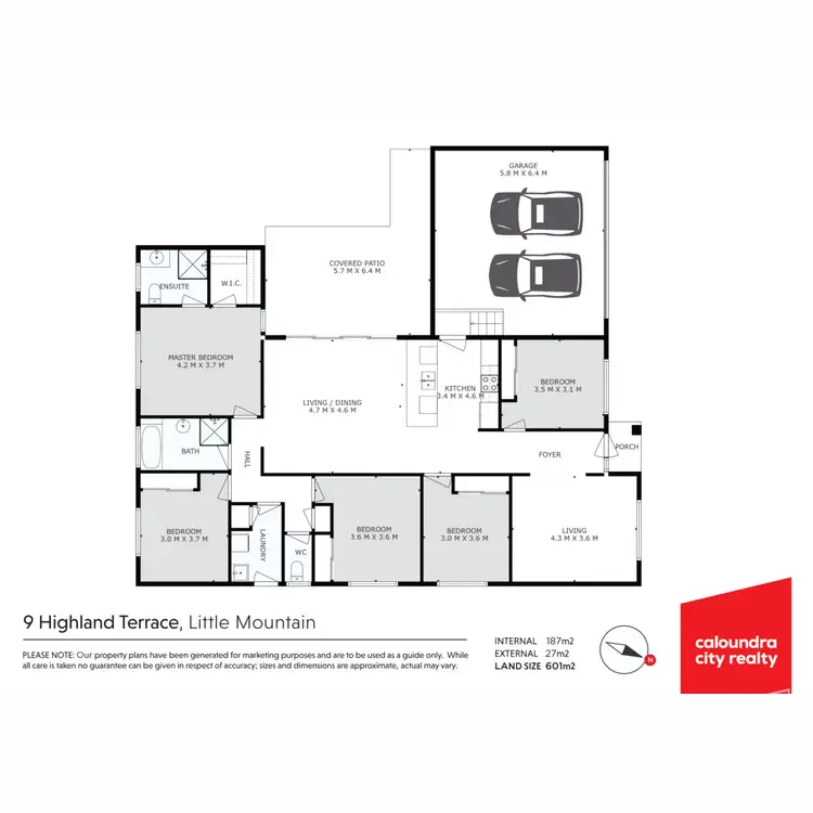 Floorplan of Homely house listing, 9 Highland Terrace, Little Mountain QLD 4551