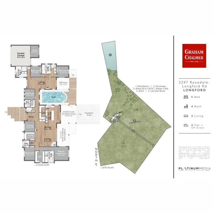 Floorplan of Homely rural property listing, 2297 Rosedale-Longford Road, Longford VIC 3851