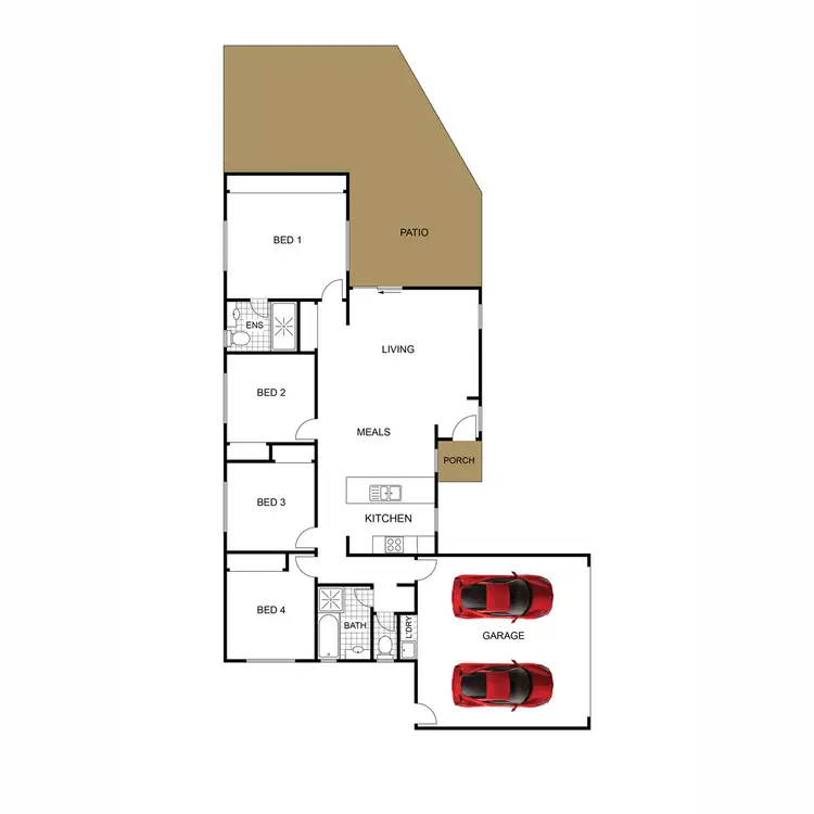 Floorplan of Homely house listing, 22 Olsen Circuit, Kallangur QLD 4503