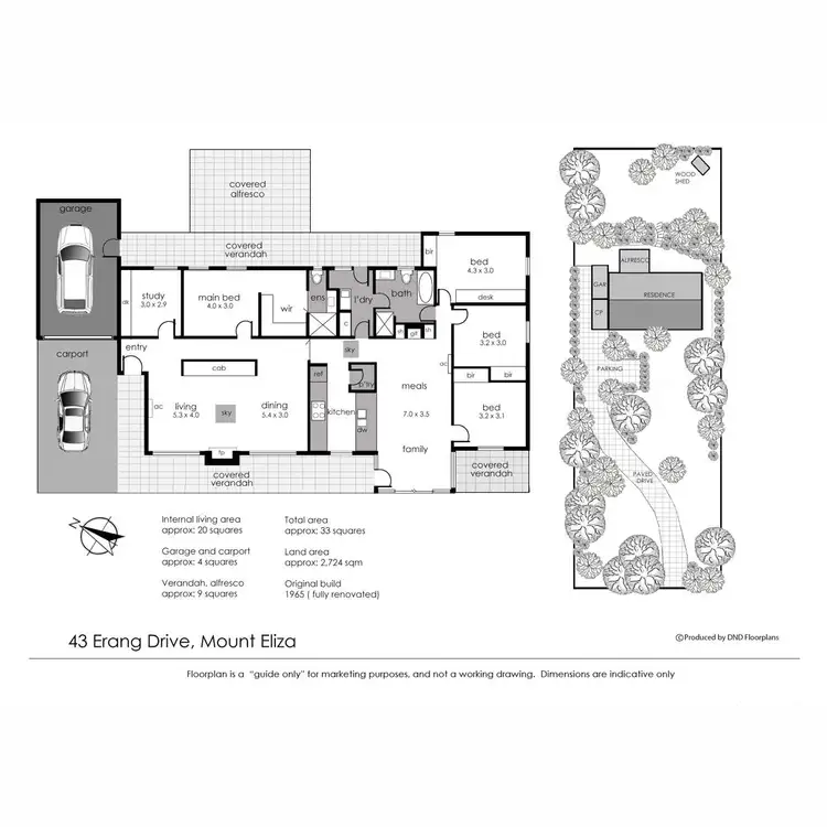 Floorplan of Homely house listing, 43 Erang Drive, Mount Eliza VIC 3930