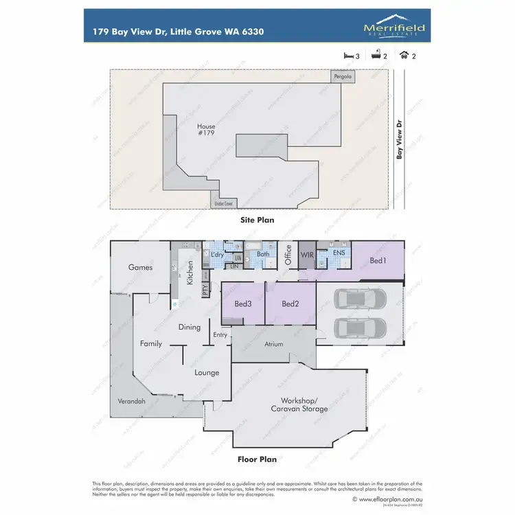 Floorplan of Homely house listing, 179 Bay View Drive, Little Grove WA 6330