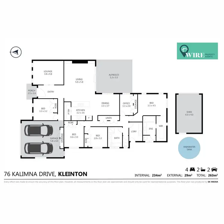Floorplan of Homely house listing, 76 Kalimna Drive, Kleinton QLD 4352