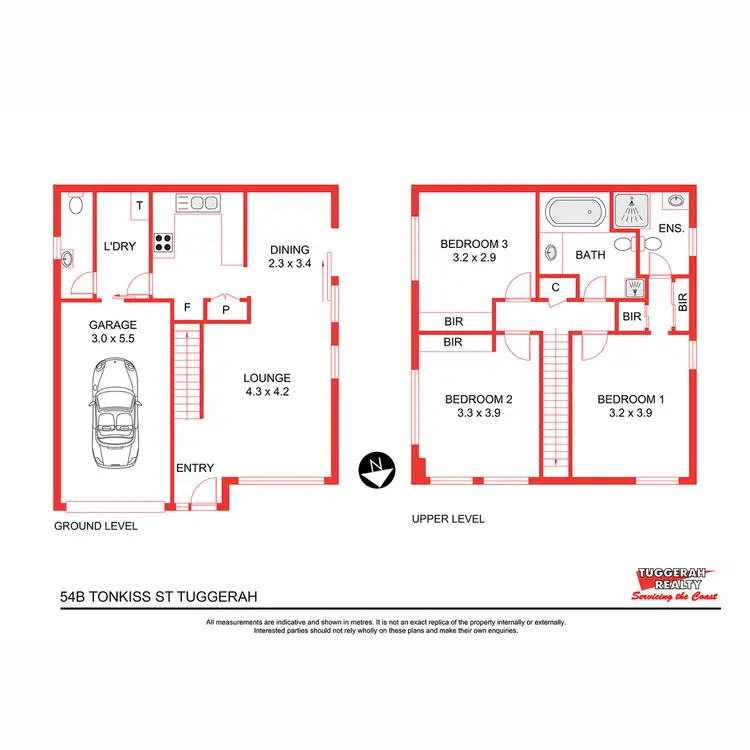 Floorplan of Homely townhouse listing, 2/54 Tonkiss Street, Tuggerah NSW 2259
