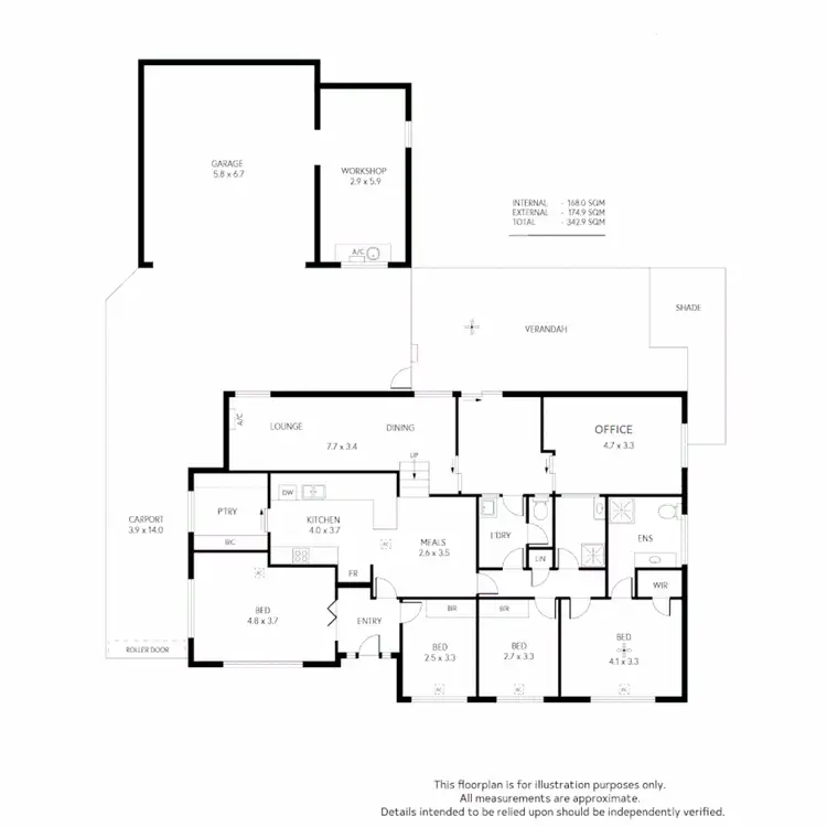 Floorplan of Homely house listing, 24 Gooronga Drive, Craigmore SA 5114
