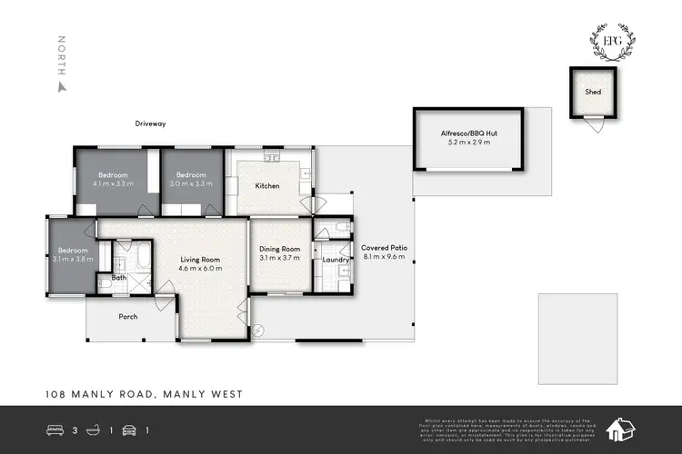 Floorplan of Homely house listing, 108 Manly Road, Manly West QLD 4179