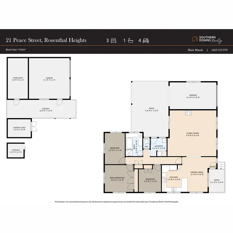 Floorplan of Homely house listing, 21 Peace Street, Rosenthal Heights QLD 4370