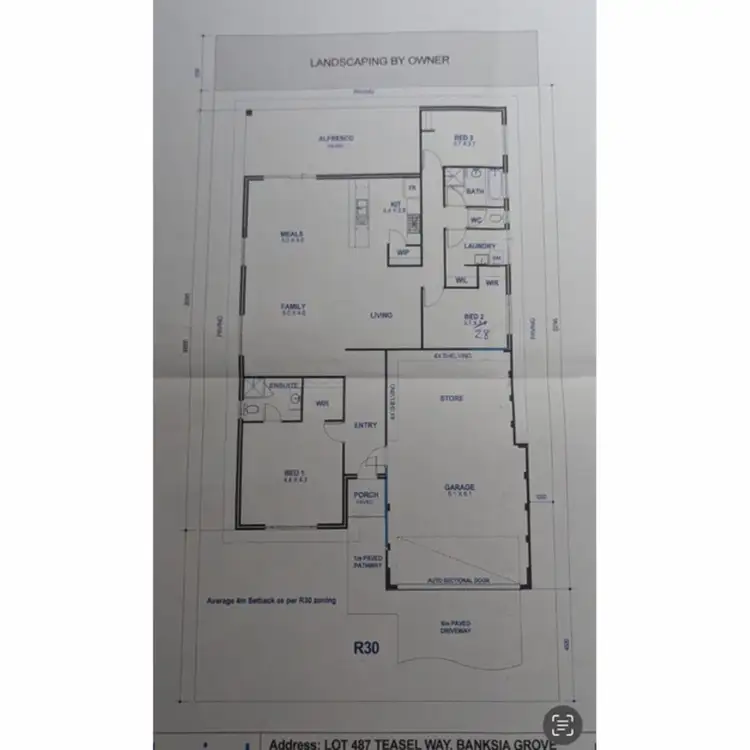 Floorplan of Homely house listing, 25 Teasel Way, Banksia Grove WA 6031