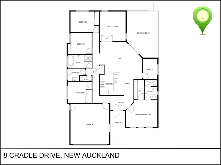 Floorplan of Homely house listing, 8 Cradle Drive, New Auckland QLD 4680
