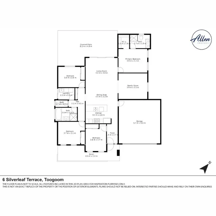 Floorplan of Homely house listing, 6 Silverleaf Terrace, Toogoom QLD 4655