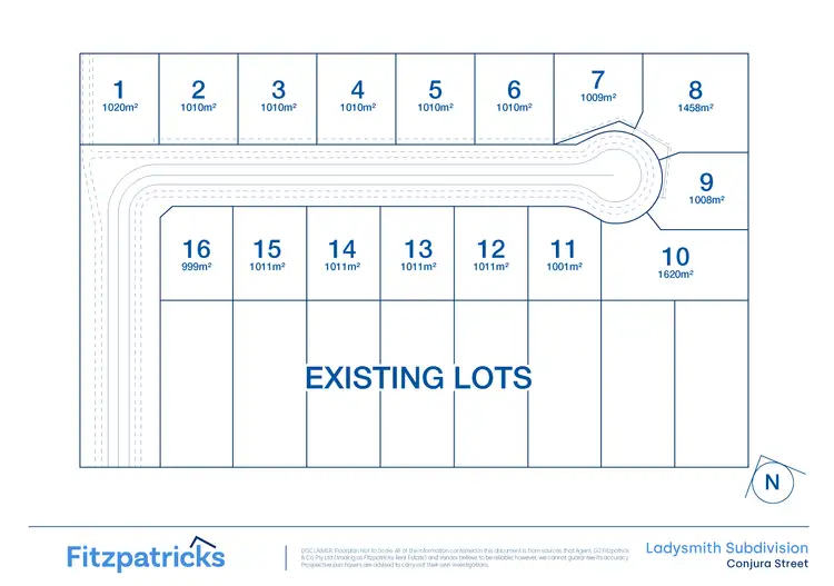 Floorplan of Homely land listing, Ladysmith Subdivison Conjura Street, Ladysmith NSW 2652