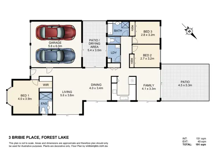 Floorplan of Homely house listing, 3 Bribie Place, Forest Lake QLD 4078