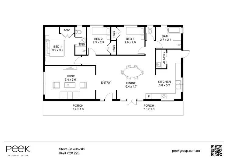 Floorplan of Homely house listing, 6 Carmen Place, Freemans Reach NSW 2756