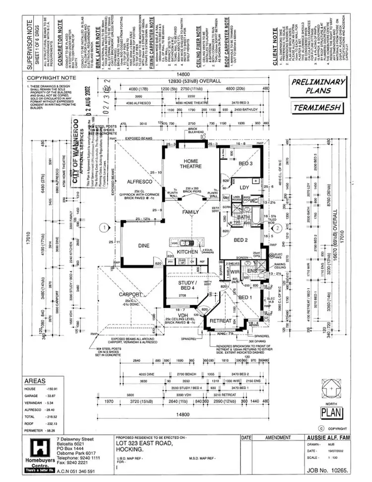 Floorplan of Homely house listing, 97 East Road, Hocking WA 6065