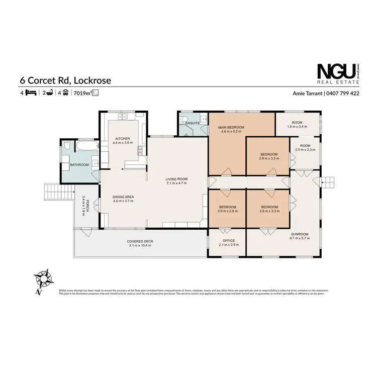 Floorplan of Homely house listing, 6 Corcet Road, Lockrose QLD 4342