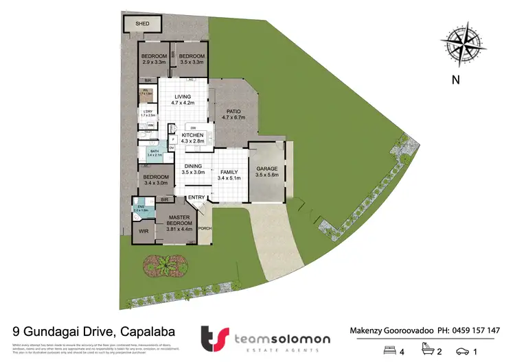 Floorplan of Homely house listing, 9 Gundagai Drive, Capalaba QLD 4157