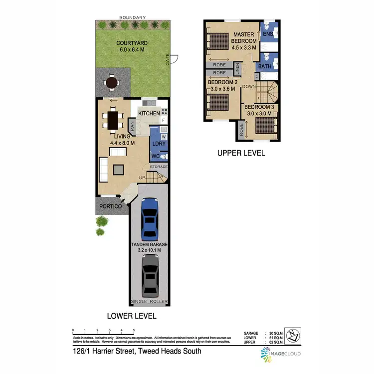 Floorplan of Homely townhouse listing, 126/1-33 Harrier Street, Tweed Heads South NSW 2486