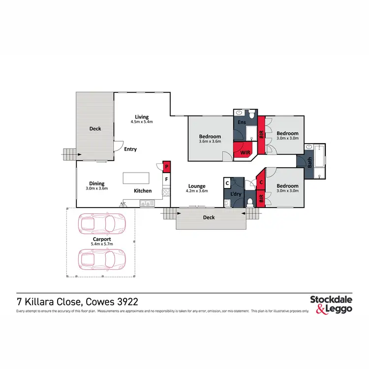 Floorplan of Homely house listing, 7 Killara Close, Cowes VIC 3922